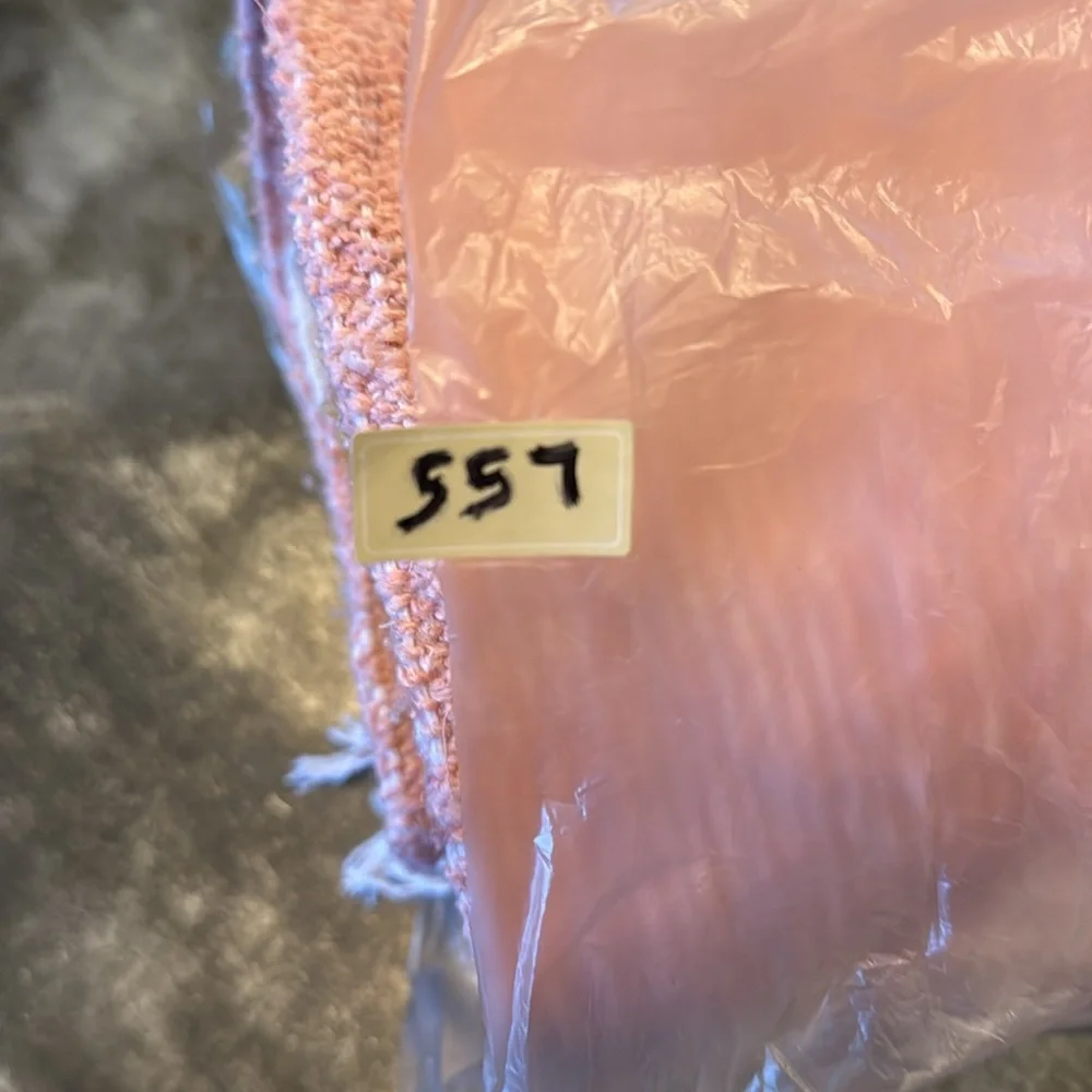 NWOT, Molina Indian Blanket,‎ Pink, Cream, and Tan/Orange, 50x75, 557